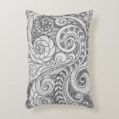 アーパーソナライズされたト忙し・ドードルデザインアクセント枕 アクセントクッション (正面(垂直))