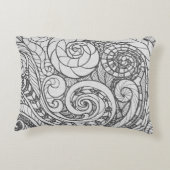アーパーソナライズされたト忙し・ドードルデザインアクセント枕 アクセントクッション (裏面)