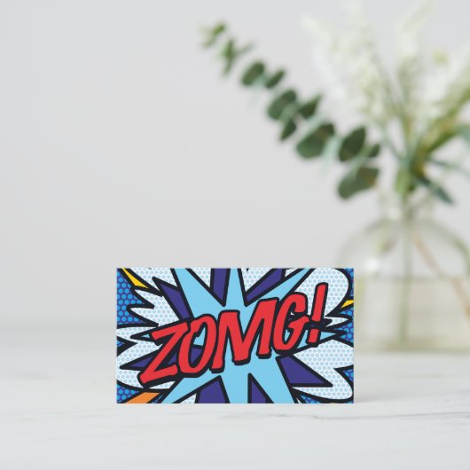 アーパーソナライズされたト漫画ブックZOMG! 名刺 (スタンド正面)