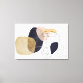 アービストラクトカラフル図形を含むオンラインのファサード キャンバスプリント (正面)