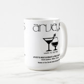 アービーズレストラン&カクテルラウンジ，ニレス， IL コーヒーマグカップ (正面右)