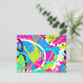 アーファンキーカラフルト ポストカード (スタンド正面)