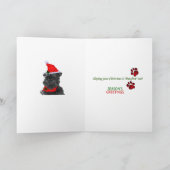 アーフェンピンシャーのクリスマスの挨拶 シーズンカード (内部)