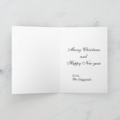 アーフェンピンシャーは挨拶のフォトカードに味をつけます シーズンカード (内部)