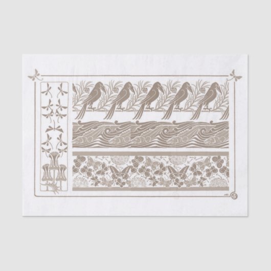 アーフランスのトノヴォーデザイン1890デクページ 薄葉紙 (正面)