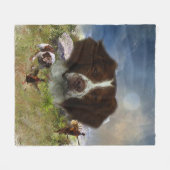 アーフランスのト・ブリタニー フリースブランケット (正面(横))