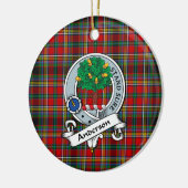アーブレーキバッジタータンチェックプレイドのクランアンダーソン セラミックオーナメント (左)