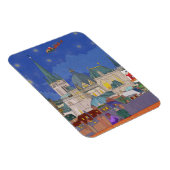 アーヘンGermanyクリスマスイブお洒落アート マグネット (右側)