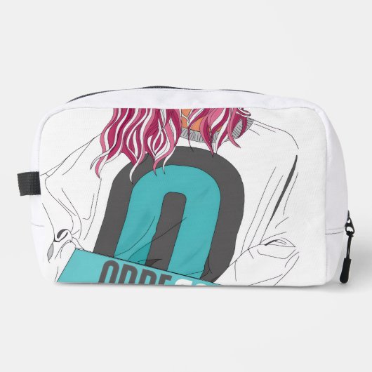 アーベロールプリントカット&ソーバッグ-はっきりしたストリートウェア ドップキット (正面)