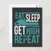 アーボリおもしろいストが高いチェーンソー労働者を獲得 ポストカード (正面/裏面)