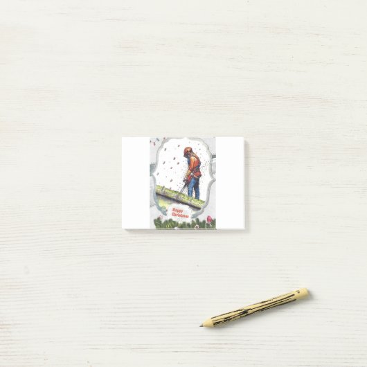 アーボリストのチェーンソーの木の外科医ギフトクリスマス ポストイット (デスク上)