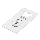 アーボリストのチェーンソー樹木外科医 クレジットカード栓抜き (裏面アングル)