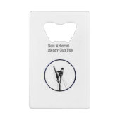 アーボリストのチェーンソー樹木外科医 クレジットカード栓抜き (裏面)