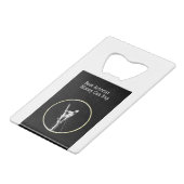 アーボリストのチェーンソー樹木外科医 クレジットカード栓抜き (正面アングル)