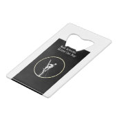 アーボリストのチェーンソー樹木外科医 クレジットカード栓抜き (裏面アングル)