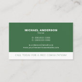 アーボリストの名刺 名刺 (裏面)