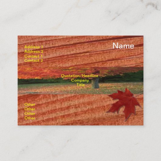 アーボリストの名刺 名刺 (正面)