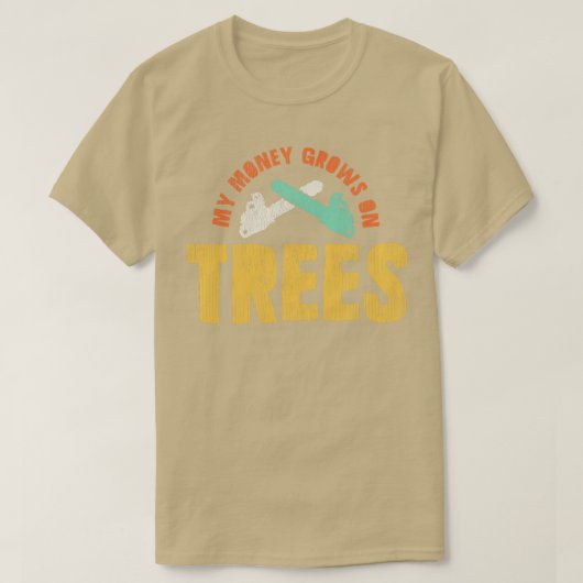 アーボリストの木の外科医チェーンソー Tシャツ (デザイン正面)