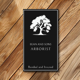 アーボリストツリー除去トリミング造園サービス 名刺
