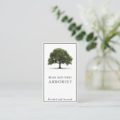 アーボリストツリー除去トリミング造園サービス 名刺 (スタンド正面)