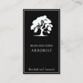 アーボリストツリー除去トリミング造園サービス 名刺 (正面)