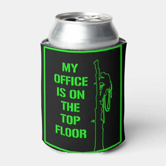 アーボリスト：『私のオフィスは最上階にある』緑 缶クーラー (缶正面)