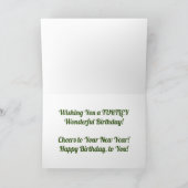 「アーボレタム ペイントド トゥル―ル」誕生日カード カード (内部)