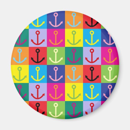 アーポップ・アートのトいかり マグネット (正面)