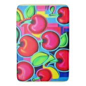 アーポップ・アートのトさくらんぼバースト バスマット (正面縦)