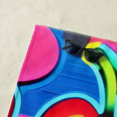 アーポップ・アートのトさくらんぼバースト ビーチタオル (インサイチュ)