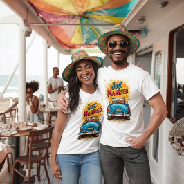 アーポップ・アートのトたった今結婚しました Tシャツ