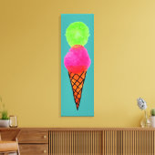 アーポップ・アートのトのアイスクリーム キャンバスプリント (インサイチュ (リビング))