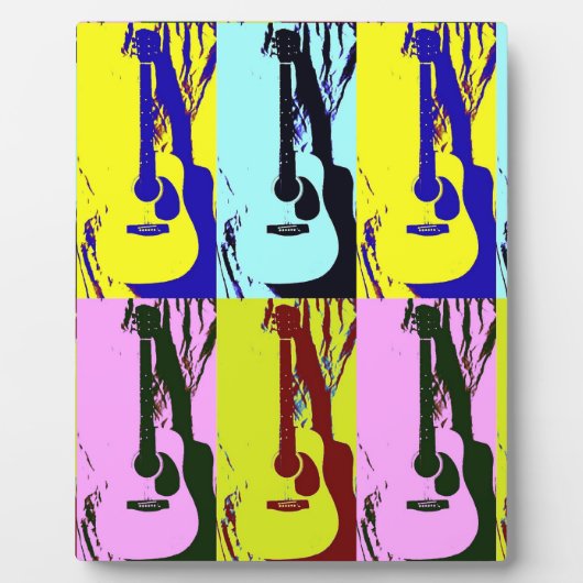 アーポップ・アートのトのギター フォトプラーク (正面)