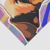 アーポップ・アートのトアップ：ジャック・ラッセル・テリアー・デコップページ 薄葉紙 (詳細)