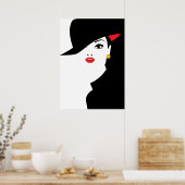 アーポップ・アートのトインスパイアファッション女性3 ポスター (キッチン)