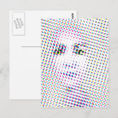 アーポップ・アートのトインスパイアポートレート ポストカード (正面/裏面)