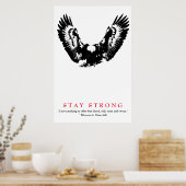 アーポップ・アートのトイーグルWWII引用文バイチャーチルやる気を起こさせる ポスター (キッチン)