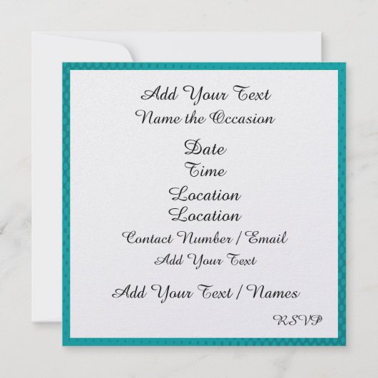 アーポップ・アートのトウェディングシャワー/誕生日招待状 招待状 (裏面)