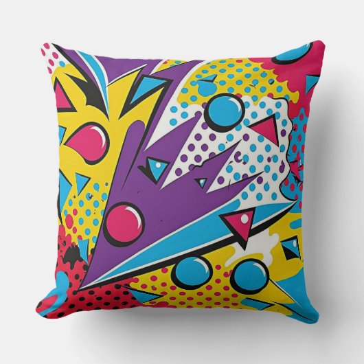 アーポップ・アートのトカラフル抽象芸術プリント クッション (正面)
