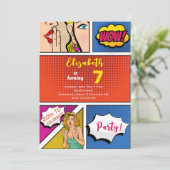 アーポップ・アートのトガール漫画誕生日 招待状 (スタンド正面)
