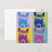 アーポップ・アートのトキャットフラットサンキューカード サンキューカード (正面/裏面)