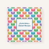 アーポップ・アートのトクッキーカラフルマカロンパーソナライズされた ノートブック (正面)