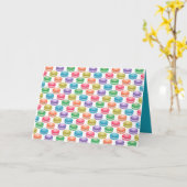アーポップ・アートのトクッキーカラフルマカロン カード (黄色い花)