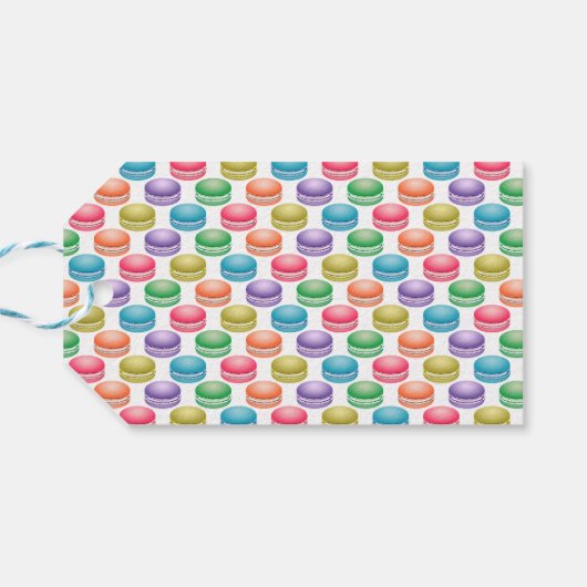 アーポップ・アートのトクッキーカラフルマカロン ギフトタグ (裏面横)