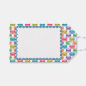 アーポップ・アートのトクッキーカラフルマカロン ギフトタグ (正面(横))