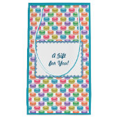 アーポップ・アートのトクッキーカラフルマカロン スモールペーパーバッグ (正面)