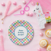 アーポップ・アートのトクッキーカラフルマカロン ペーパープレート (パーティー)