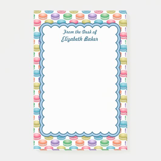 アーポップ・アートのトクッキーカラフルマカロン ポストイット (正面)