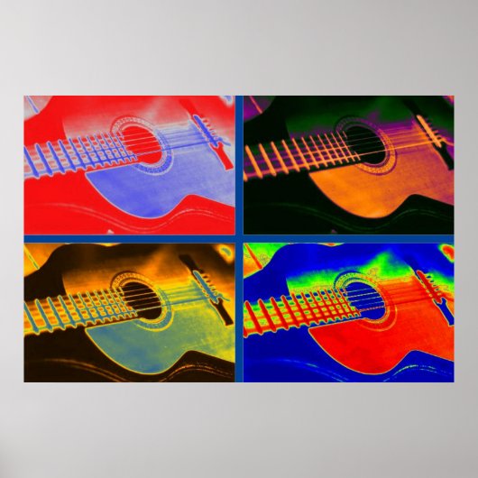 アーポップ・アートのトクラシカルギタ ポスター (正面)