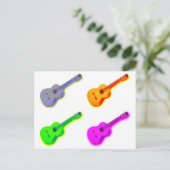 アーポップ・アートのトクラシカルギタ ポストカード (スタンド正面)